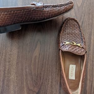 Coach Basket-weave Leather Loafer / Flat